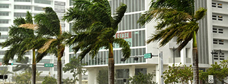 Storm and hurricane Miami